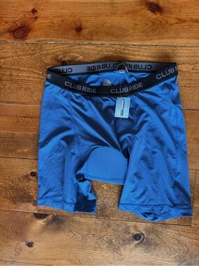 New Club Ride Padded Cycling Boxer - Blue